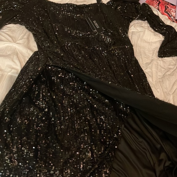 Eloquii Size 18 Black Sequin Dress NWT - Picture 6 of 6